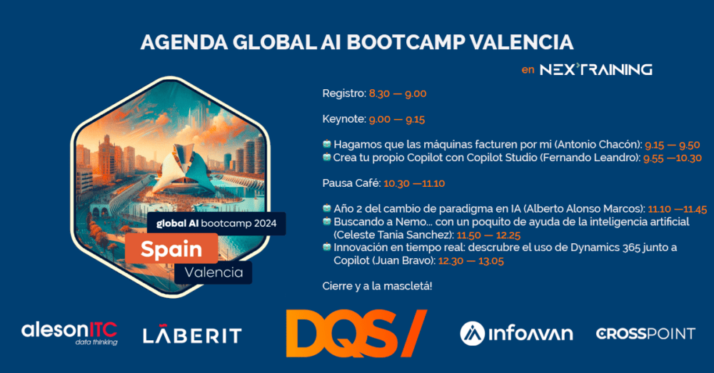 Agenda Global AI Bootcamp Valencia 2024