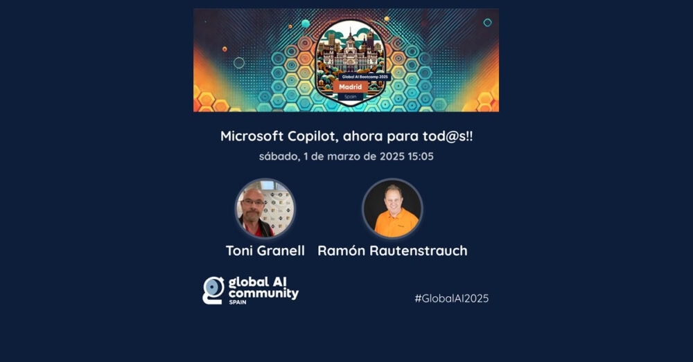 Ponencia en GLOBAL AI Madrid (1mar2025)