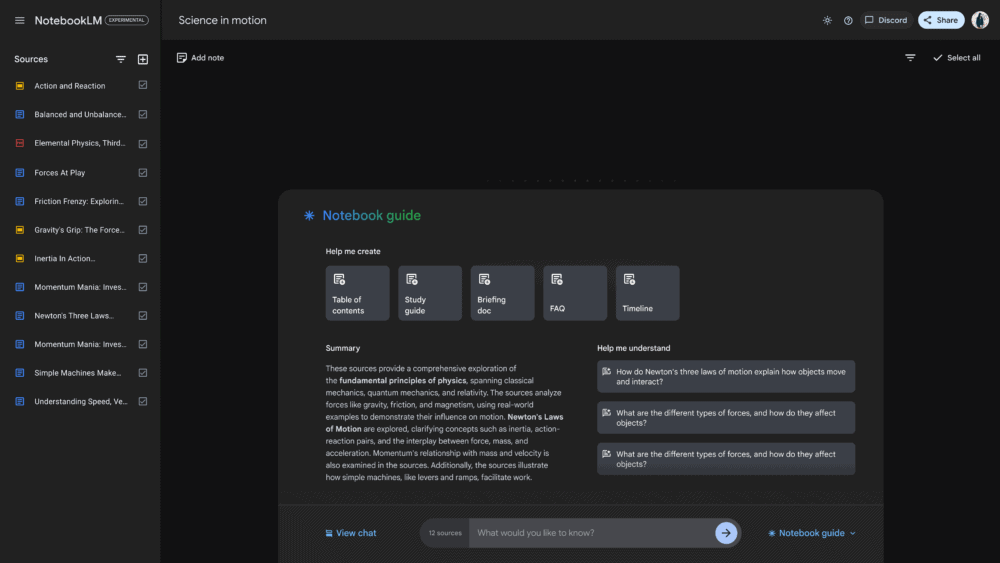 NotebookLM: resumen de información