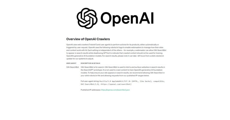 OAI-SearchBot: El bot de OpenAI para la búsqueda web